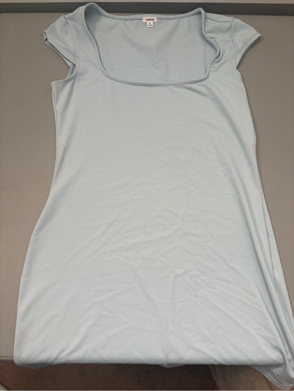 Garage Light Blue Scoop Neck Tank
